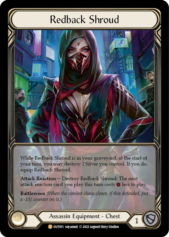 Redback Shroud (Extended Art Cold Foil) [Outsiders] Cold Foil
