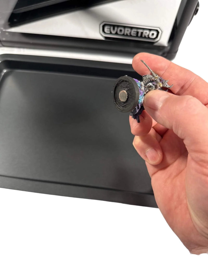 Evoretro Aluminum Miniatures Display & Carry Case with 5 Metal Trays