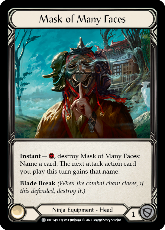 Mask of Many Faces [Outsiders] Cold Foil