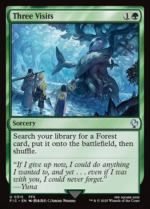 Three Visits (315) [Final Fantasy Commander]