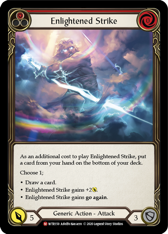 Enlightened Strike [Welcome to Rathe Unlimited] Unlimited Rainbow Foil