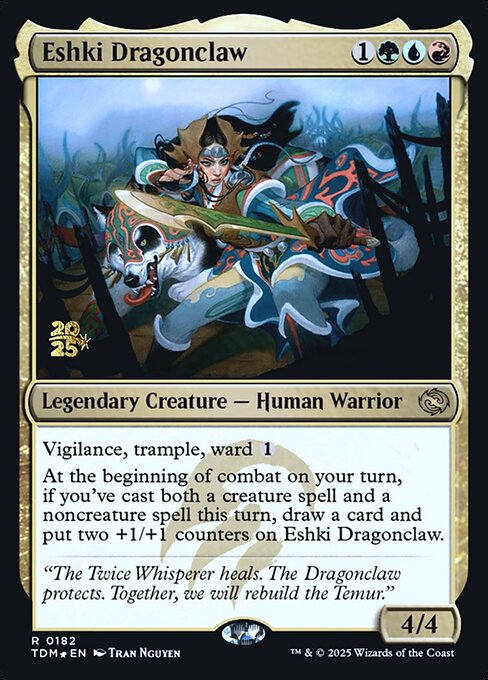 Eshki Dragonclaw (182s) [Tarkir: Dragonstorm Promos]