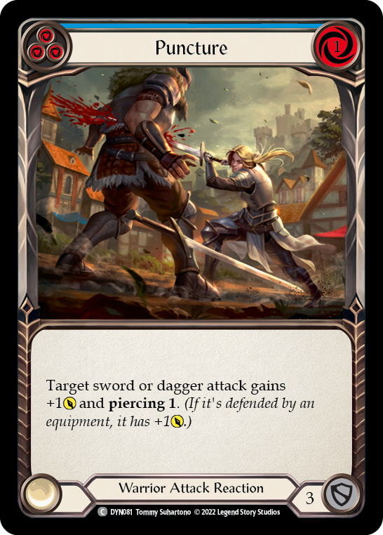Puncture (Blue) [Dynasty] Rainbow Foil