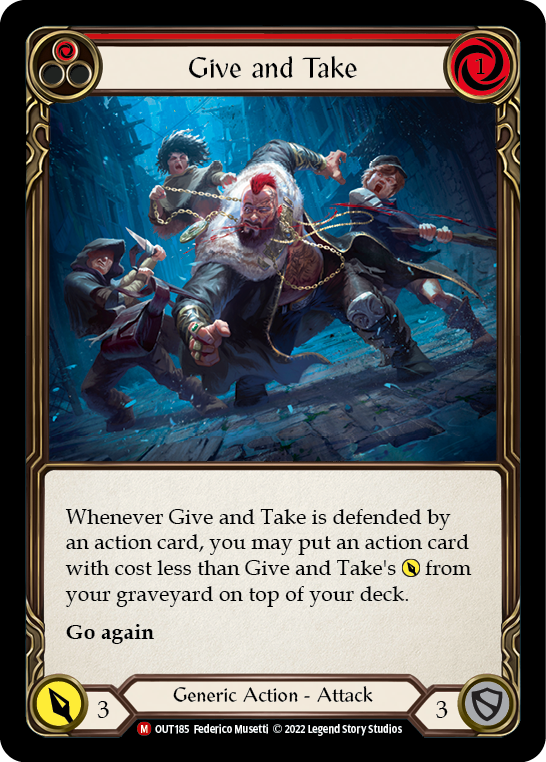 Give and Take [Outsiders] Rainbow Foil