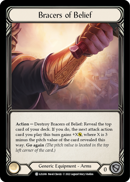Bracers of Belief [Outsiders] (Azalea Blitz Deck)