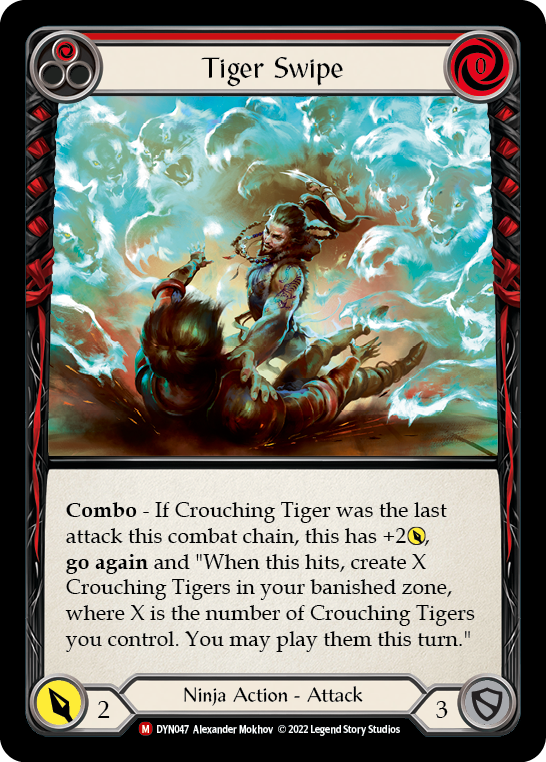 Tiger Swipe [Dynasty] Rainbow Foil