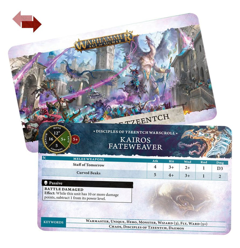 Warhammer: Age of Sigmar - Warscroll Cards: Disciples of Tzeentch