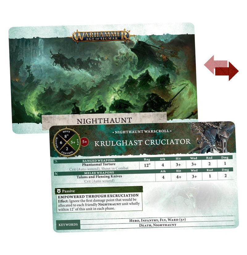 Warhammer Age of Sigmar: Warscoll Cards - Nighthaunt (Anglais) 
