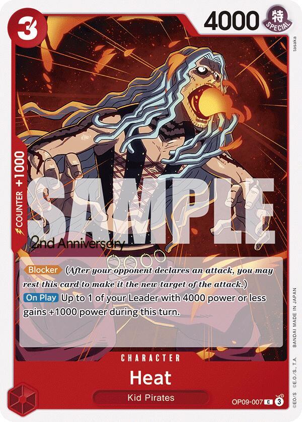 Heat (OP09-007) [Emperors in the New World: 2nd Anniversary Tournament Cards]