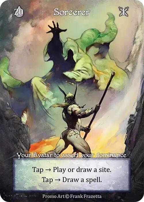 Sorcerer (Store Alternate Art Promo) (Foil) [Arthurian Legends Promo]