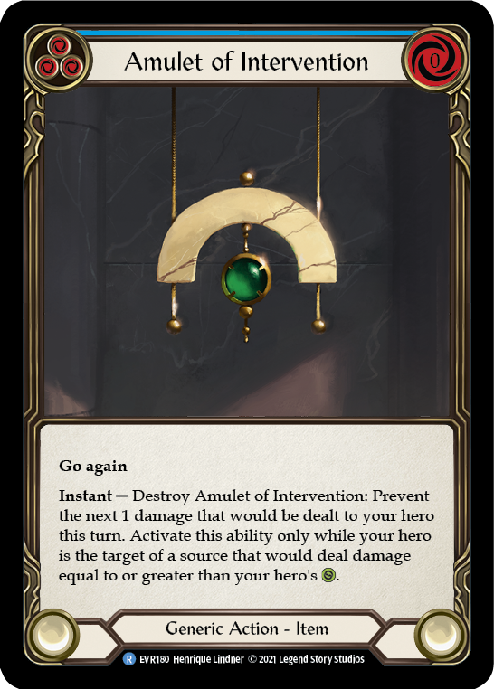 Amulet of Intervention [Everfest] 1st Edition Normal