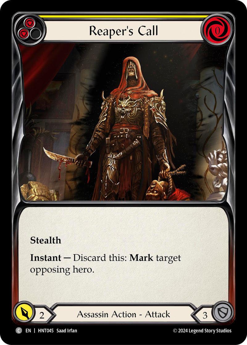 Reaper's Call (Yellow) [The Hunted] Rainbow Foil