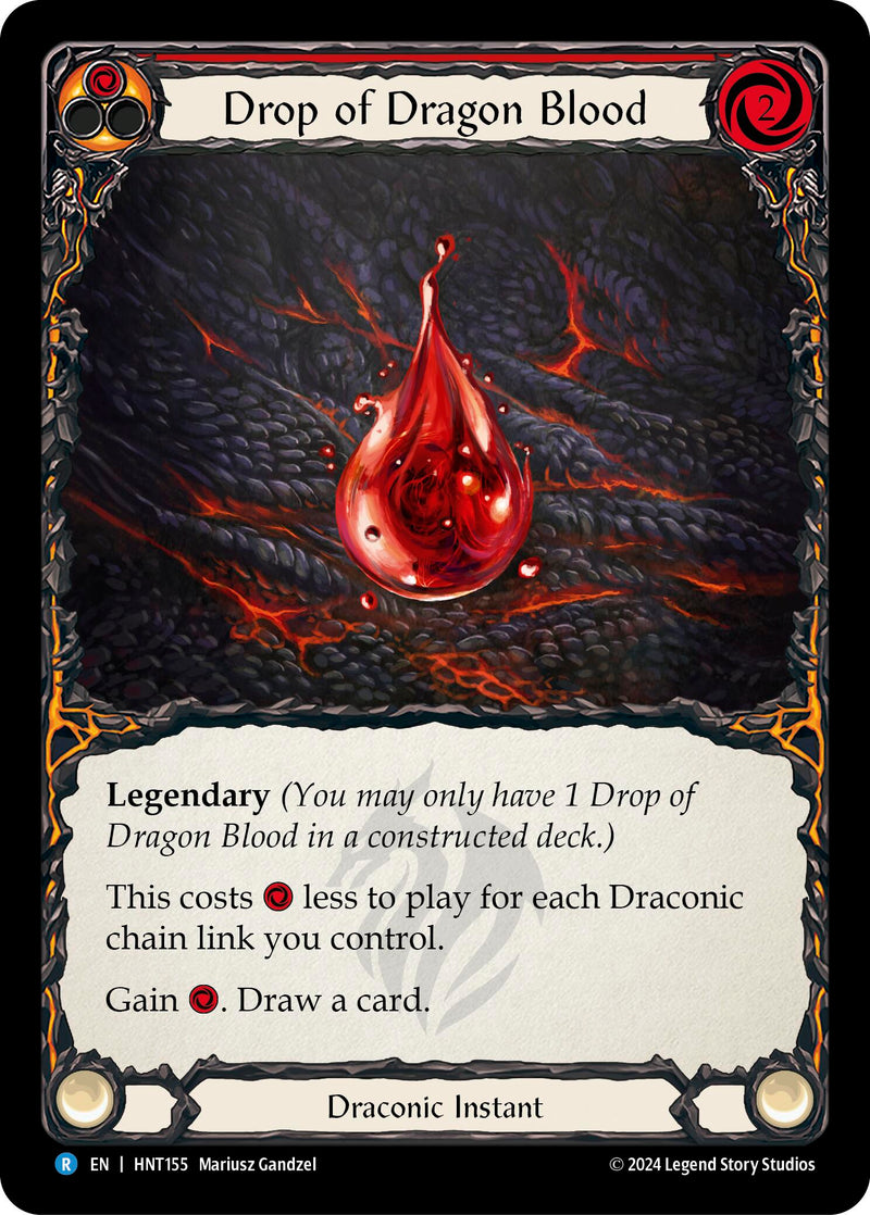 Drop of Dragon Blood (Red) [The Hunted] Rainbow Foil