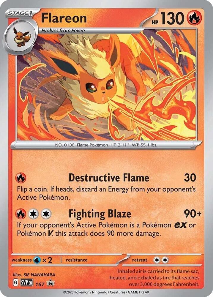 Flareon - 167 (Cosmos Holo) [SV Scarlet and Violet Promo Cards]