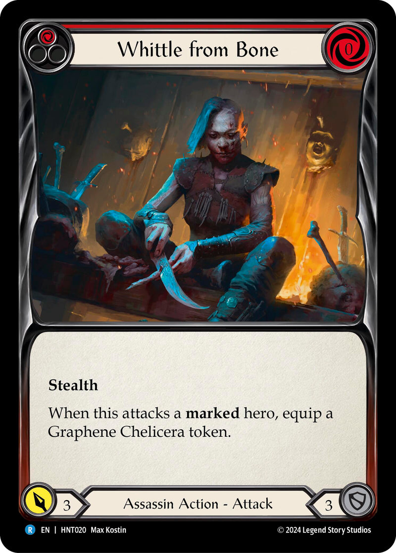 Whittle from Bone (Red) [The Hunted] Rainbow Foil