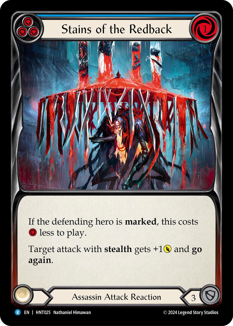 Stains of the Redback (Blue) [The Hunted] Rainbow Foil