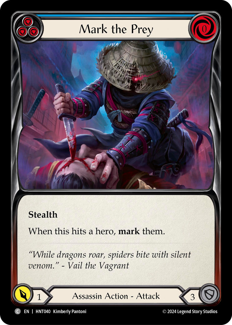 Mark the Prey (Blue) [The Hunted] Rainbow Foil