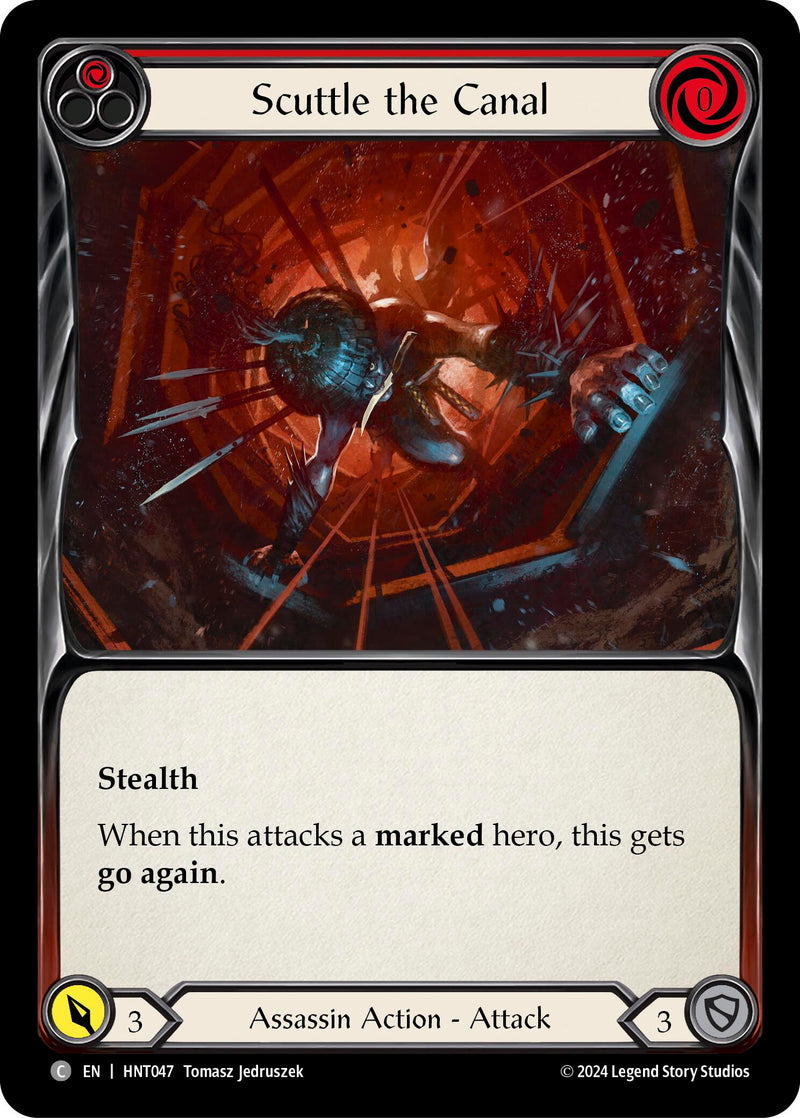 Scuttle the Canal (Red) [The Hunted] Rainbow Foil
