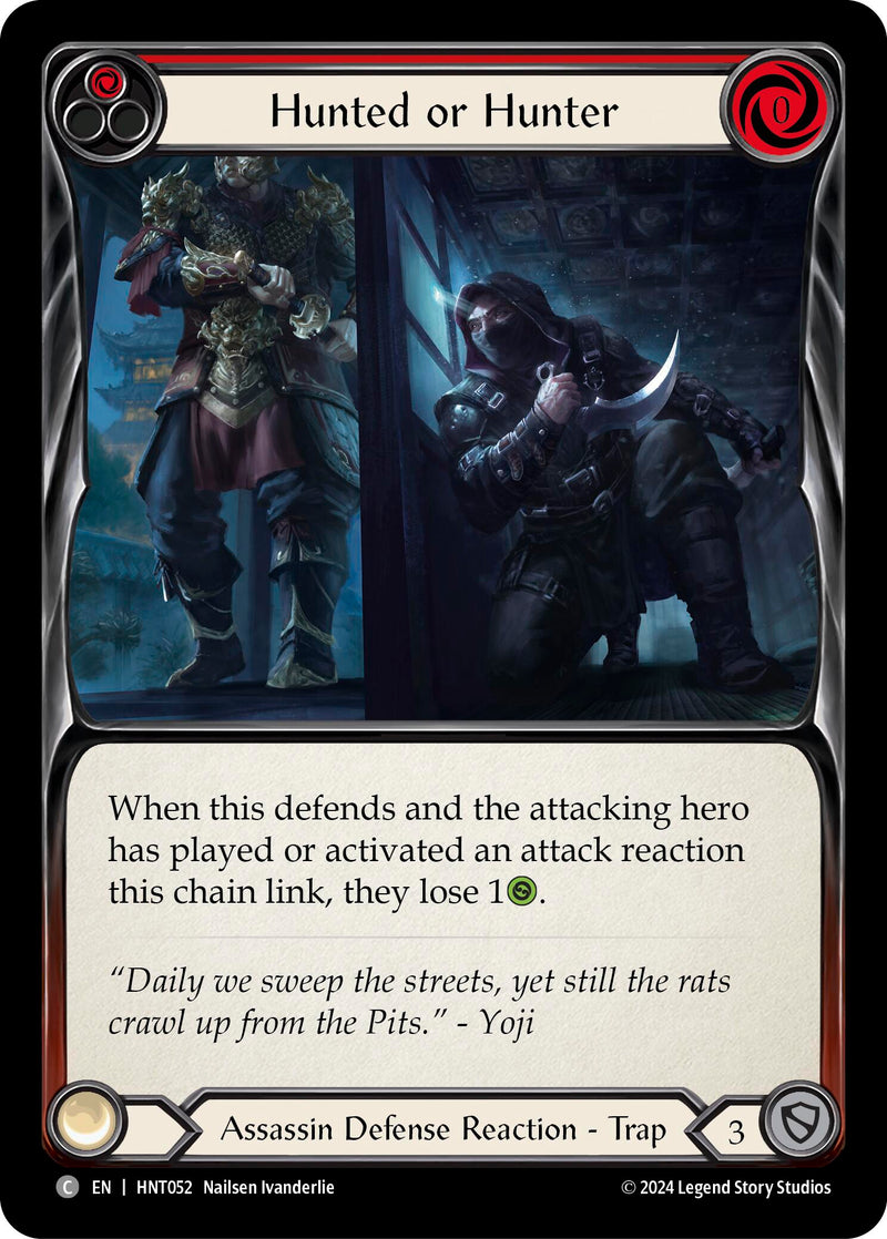 Hunted or Hunter (Red) [The Hunted] Rainbow Foil