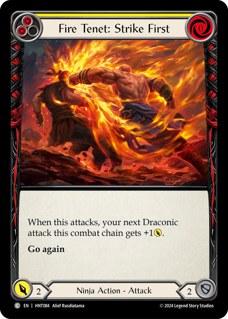 Fire Tenet: Strike First (Yellow) [The Hunted]