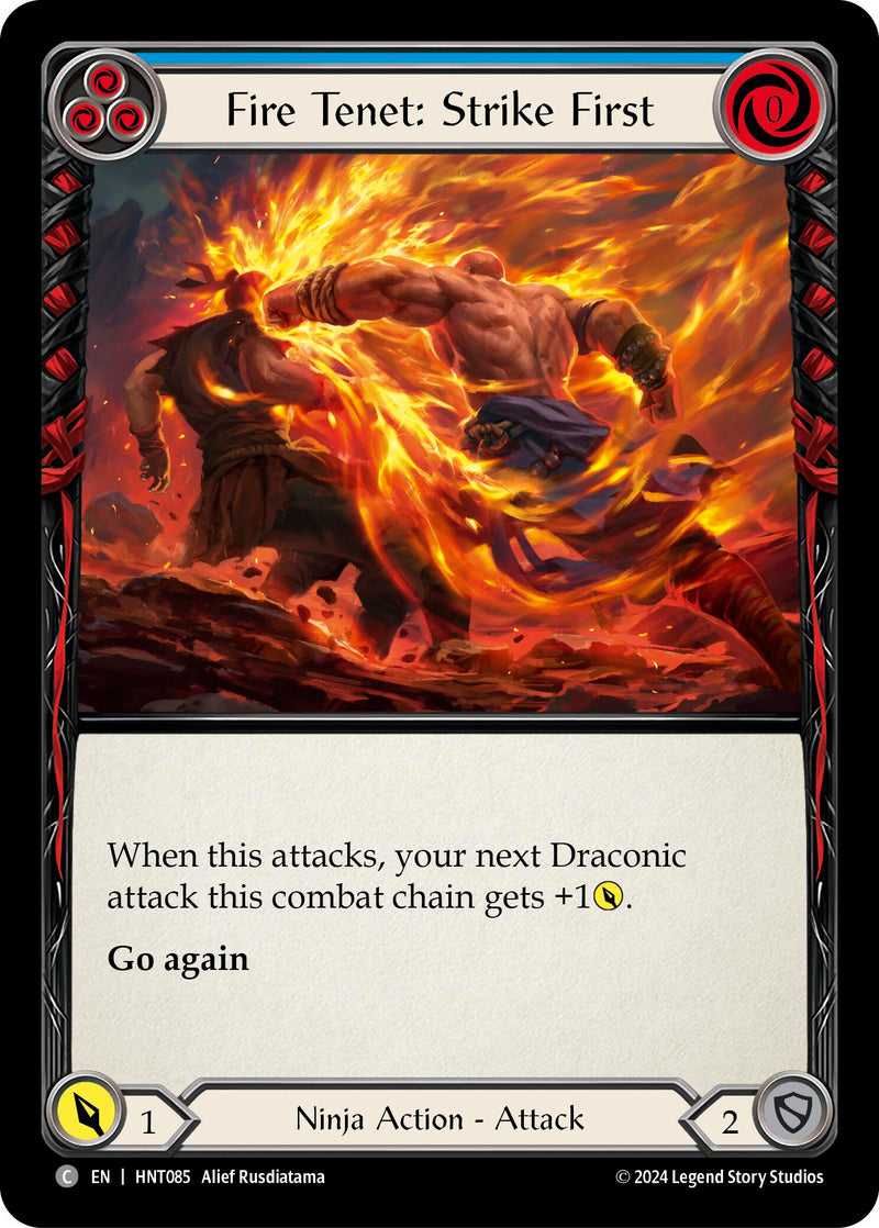 Fire Tenet: Strike First (Blue) [The Hunted]