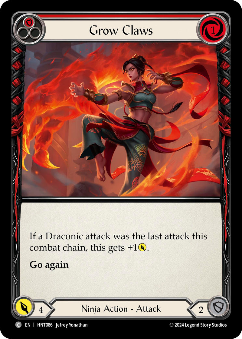 Grow Claws (Red) [The Hunted] Rainbow Foil