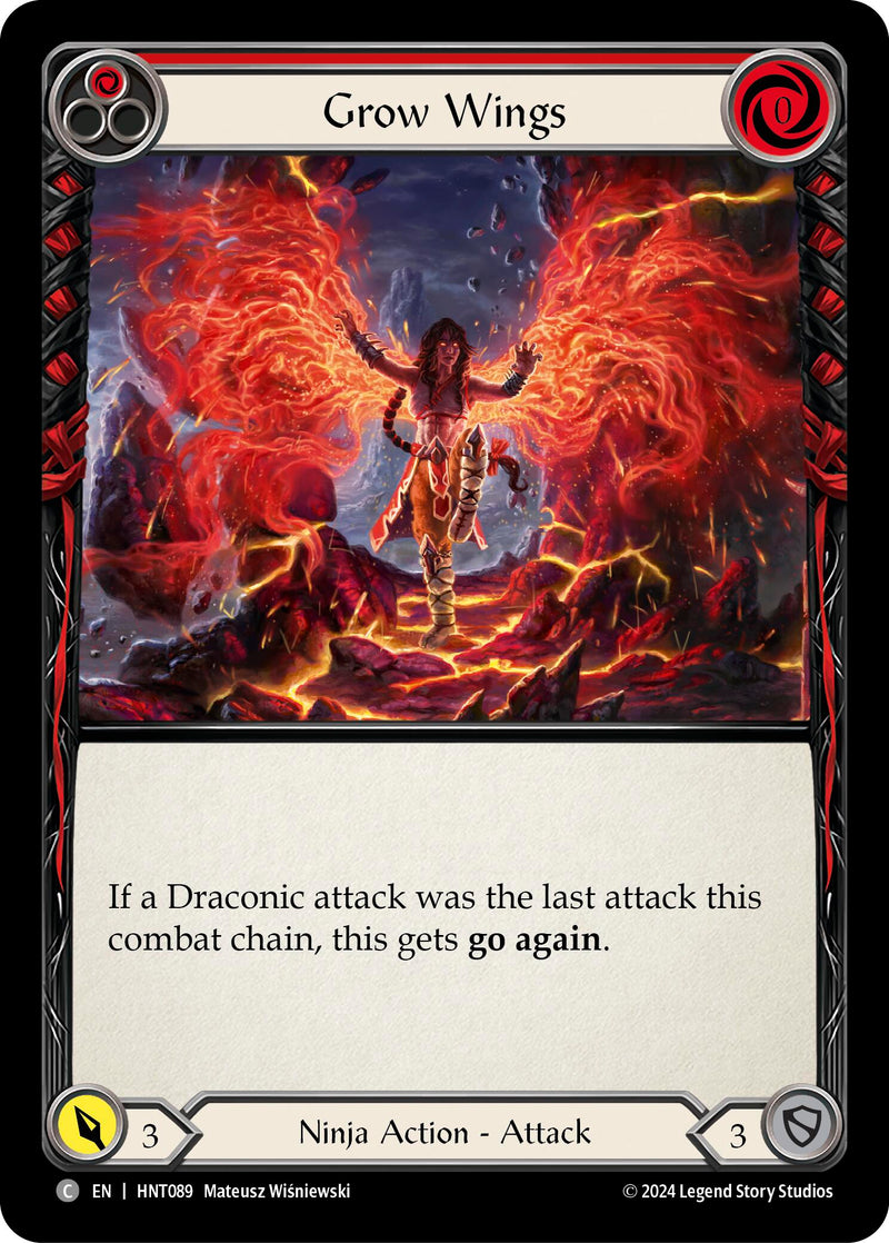 Grow Wings (Red) [The Hunted] Rainbow Foil