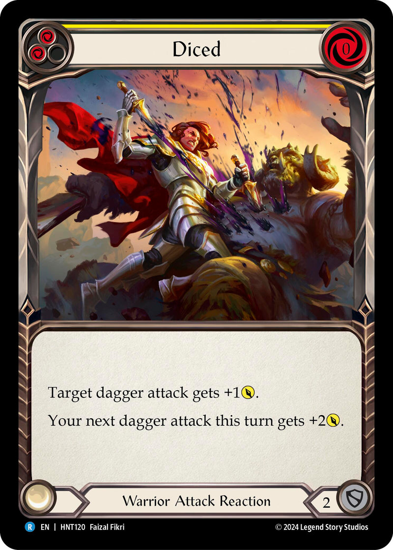 Diced (Yellow) [The Hunted] Rainbow Foil