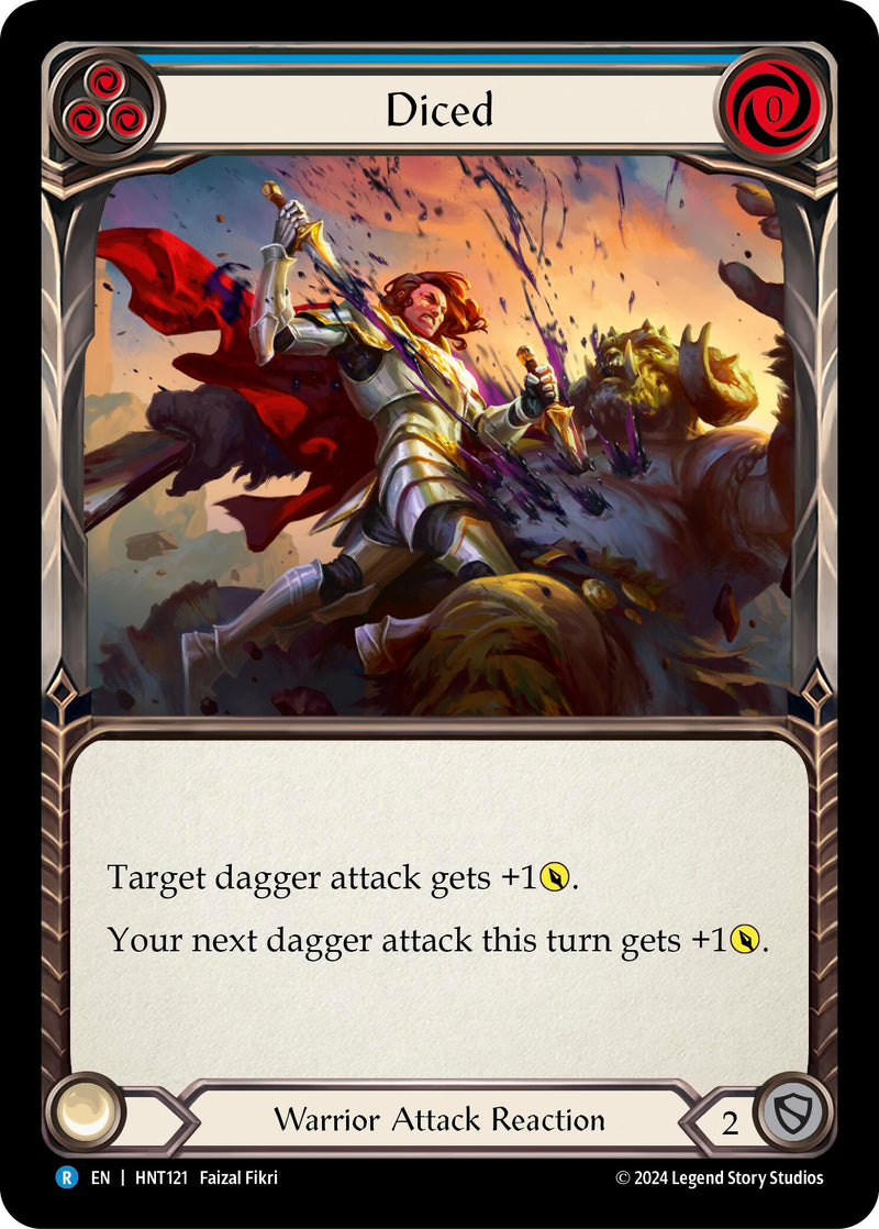 Diced (Blue) [The Hunted] Rainbow Foil