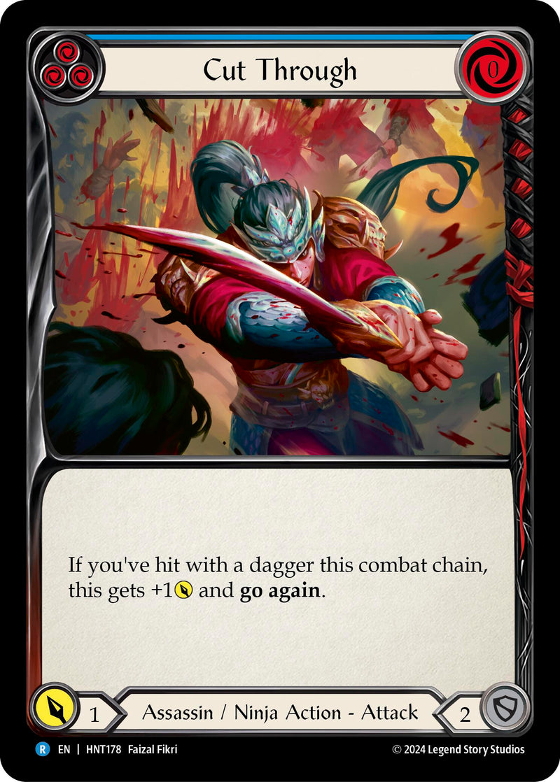 Cut Through (Blue) [The Hunted] Rainbow Foil