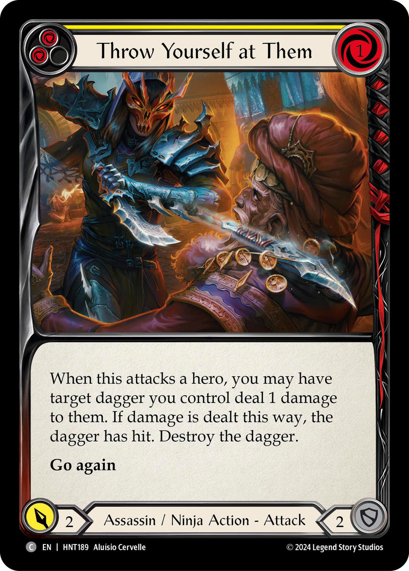 Throw Yourself at Them (Yellow) [The Hunted] Rainbow Foil