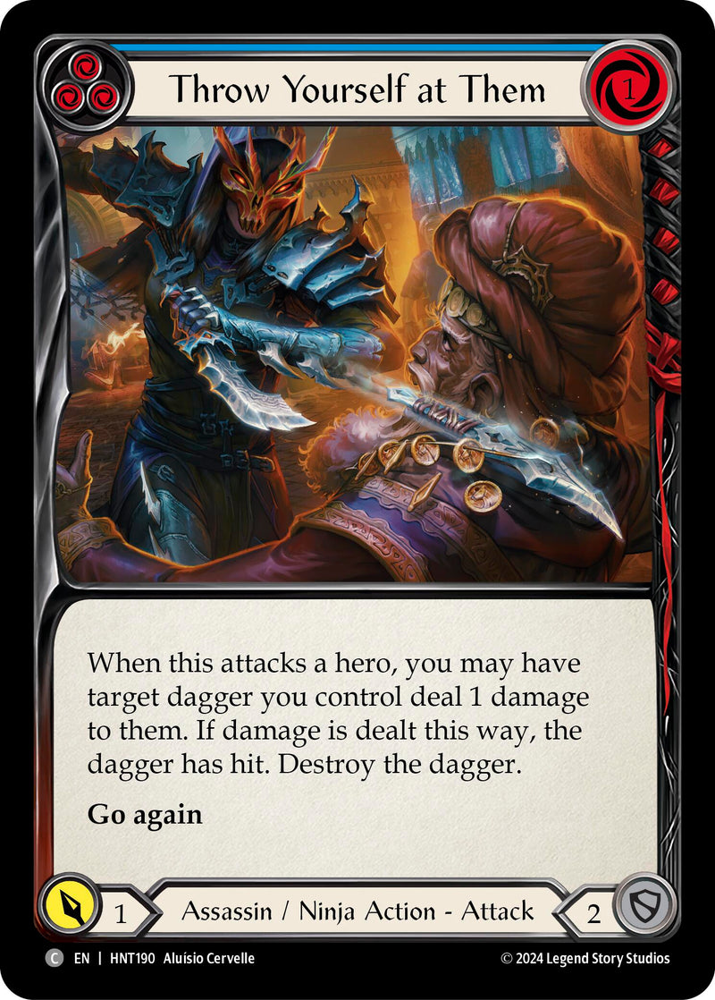 Throw Yourself at Them (Blue) [The Hunted] Rainbow Foil