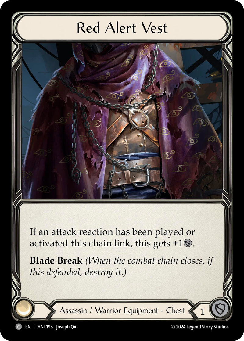 Red Alert Vest [The Hunted] Cold Foil