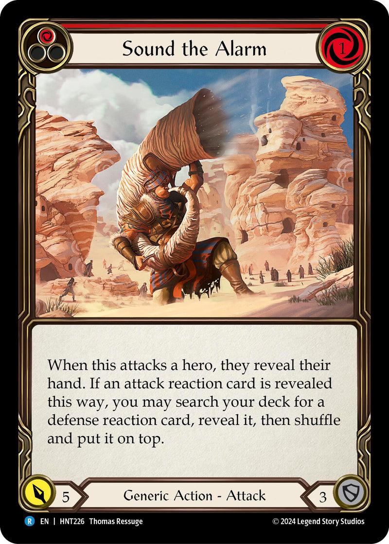 Sound the Alarm (Red) [The Hunted] Rainbow Foil