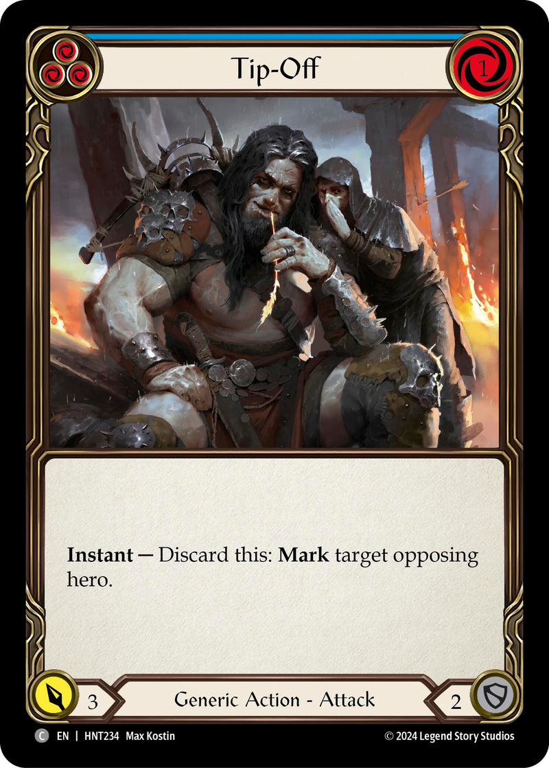 Tip-Off (Blue) [The Hunted] Rainbow Foil