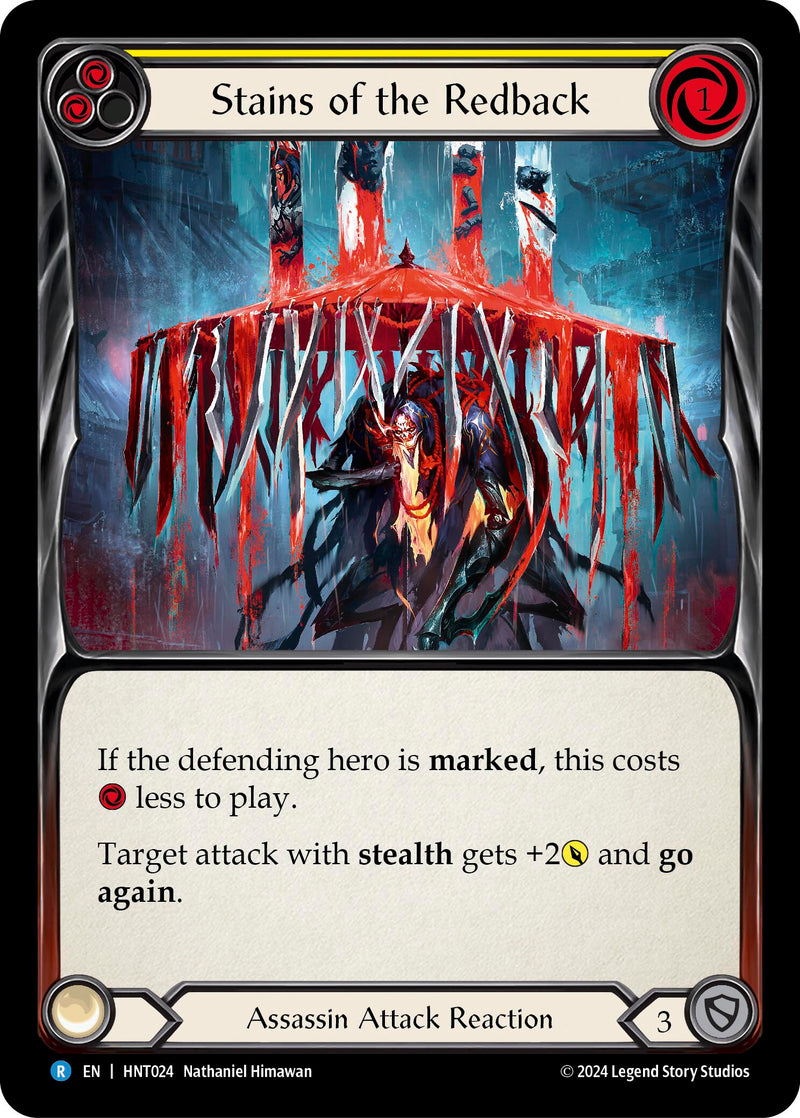 Stains of the Redback (Yellow) [The Hunted] Rainbow Foil
