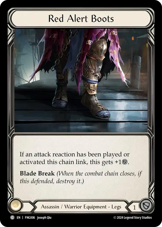 Red Alert Boots [The Hunted] (Fang Blitz Deck)