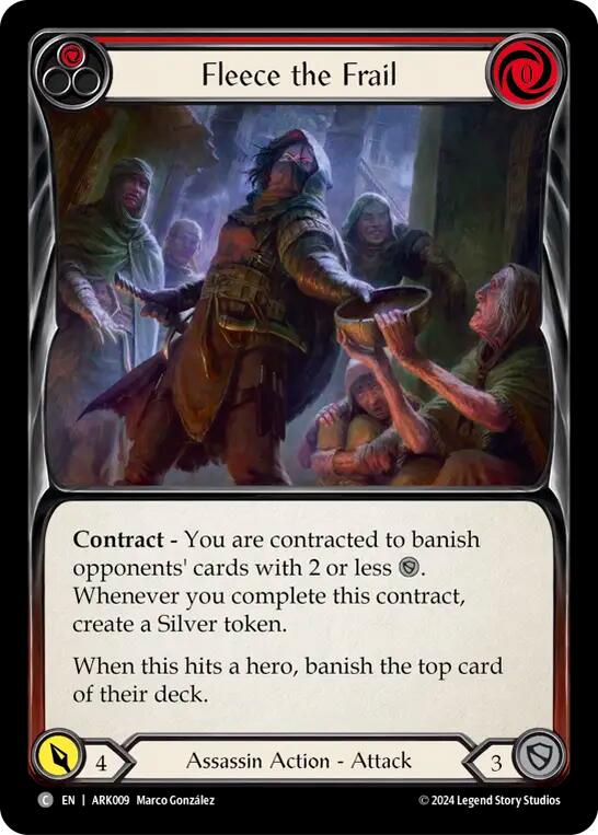 Fleece the Frail (Red) [The Hunted] (Arakni Blitz Deck)