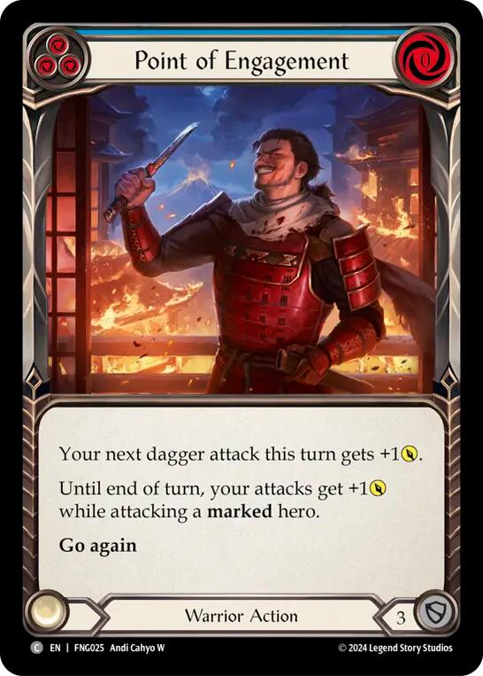 Point of Engagement (Blue) [The Hunted] (Fang Blitz Deck)