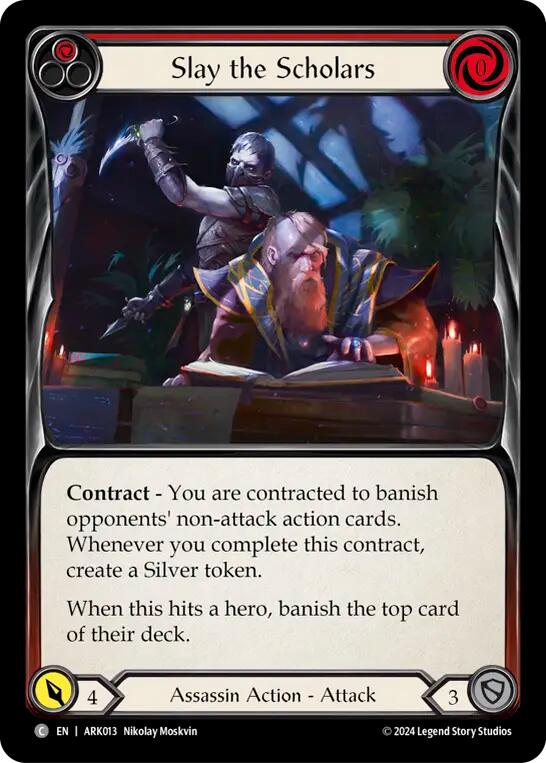Slay the Scholars (Red) [The Hunted] (Arakni Blitz Deck)