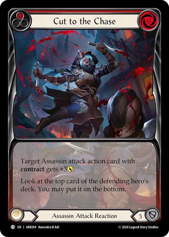 Cut to the Chase (Red) (Extended Art) [The Hunted] (Arakni Blitz Deck)