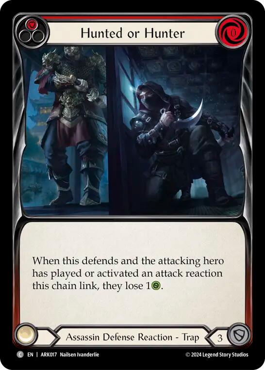 Hunted or Hunter (Red) [The Hunted] (Arakni Blitz Deck)
