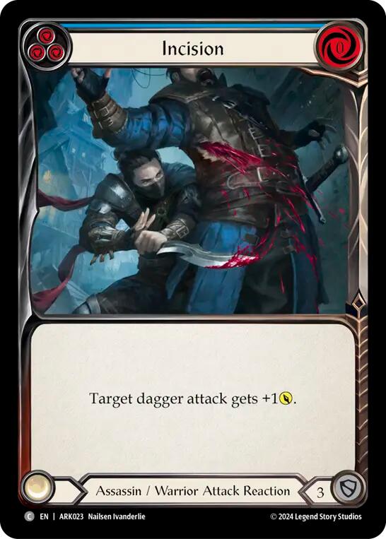 Incision (Blue) [The Hunted] (Arakni Blitz Deck)