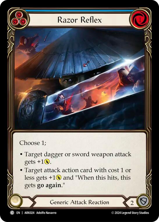 Razor Reflex (Blue) [The Hunted] (Arakni Blitz Deck)