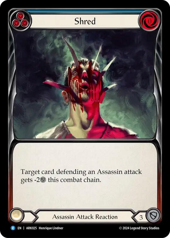 Shred (Blue) [The Hunted] (Arakni Blitz Deck)