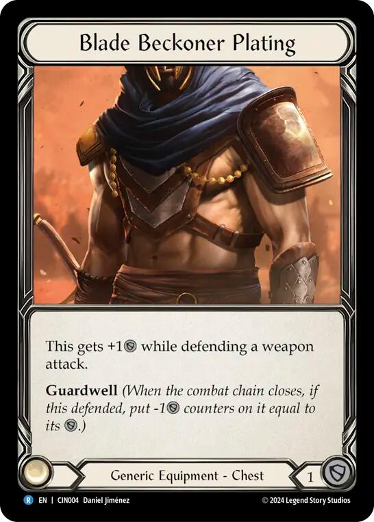 Blade Beckoner Plating [The Hunted] (Cindra Blitz Deck)
