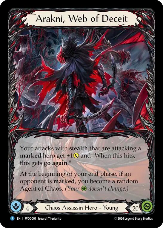 Arakni, Web of Deceit [The Hunted] (Arakni, Web of Deceit Blitz Deck) Rainbow Foil