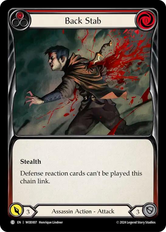 Back Stab (Red) [The Hunted] (Arakni, Web of Deceit Blitz Deck)