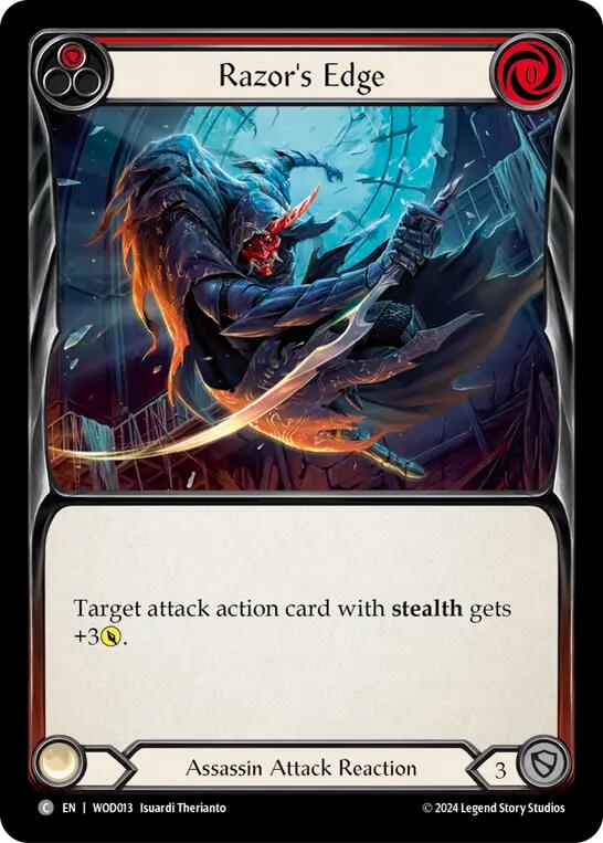 Razor's Edge (Red) [The Hunted] (Arakni, Web of Deceit Blitz Deck)