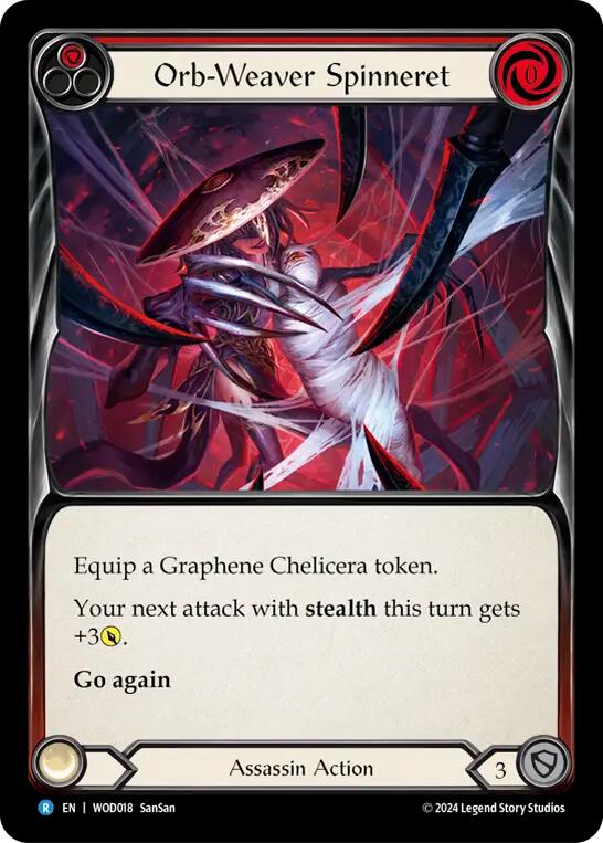 Orb-Weaver Spinneret (Red) [The Hunted] (Arakni, Web of Deceit Blitz Deck)